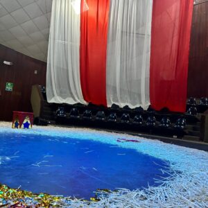 Telar tipo velo para carpa